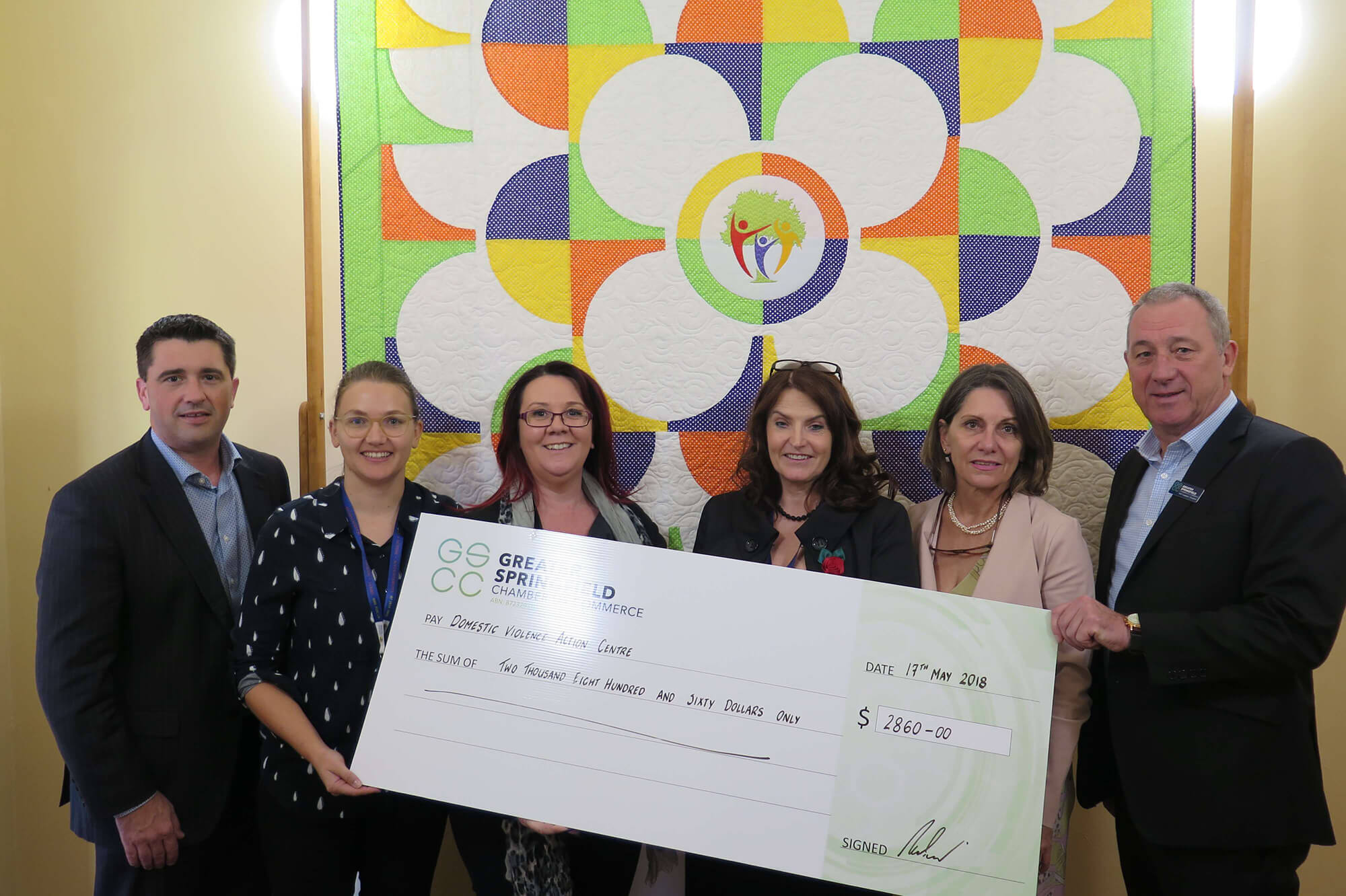 Presentation of Proceeds from International Women’s Day Lunch